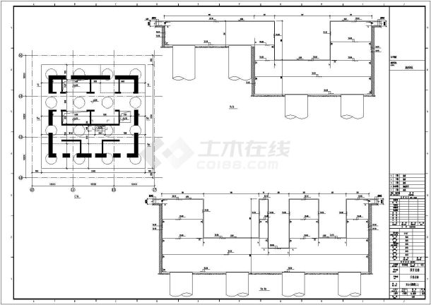 某大型项目地下室人防部分结构施工图-图一