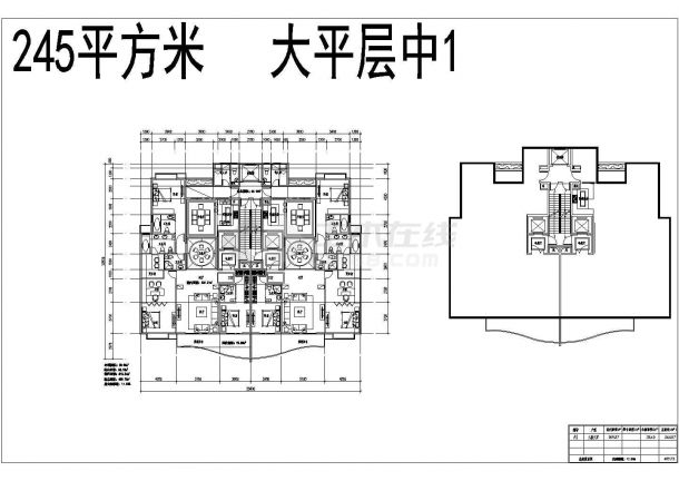 某1梯2户大平面积豪华高层住宅户型设计图-图二