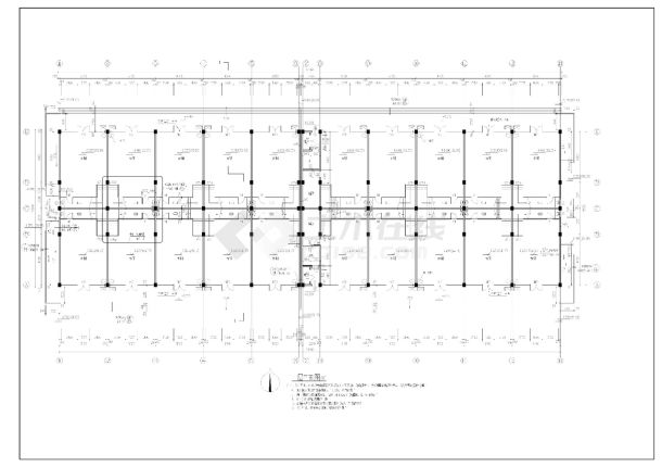 3套3层沿街商业建筑设计施工图-图一