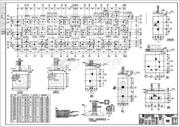 江西省某5层框架结构住宅楼结构施工图-图一
