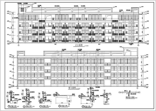 某地区小学教学楼建筑设计施工图纸-图一