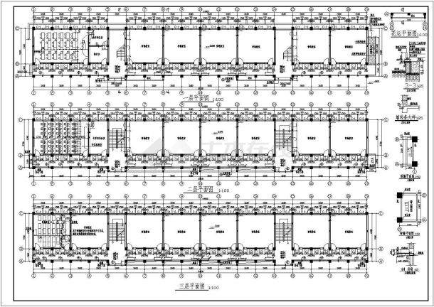 某地区小学教学楼建筑设计施工图纸-图二