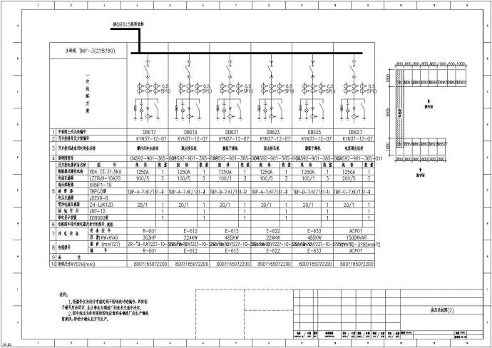 10kV变电站全套电气设计图纸（一二侧）_图1
