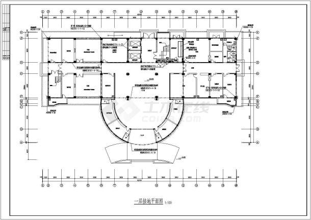 某地八层框架结构医院电气设计施工图纸-图一