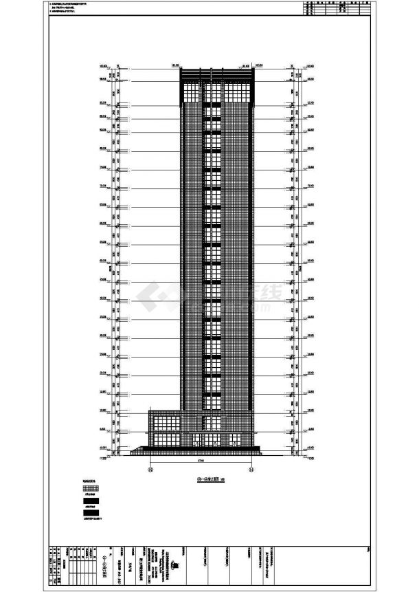 高层SOHO框架剪力墙办公楼结构施工图-图二