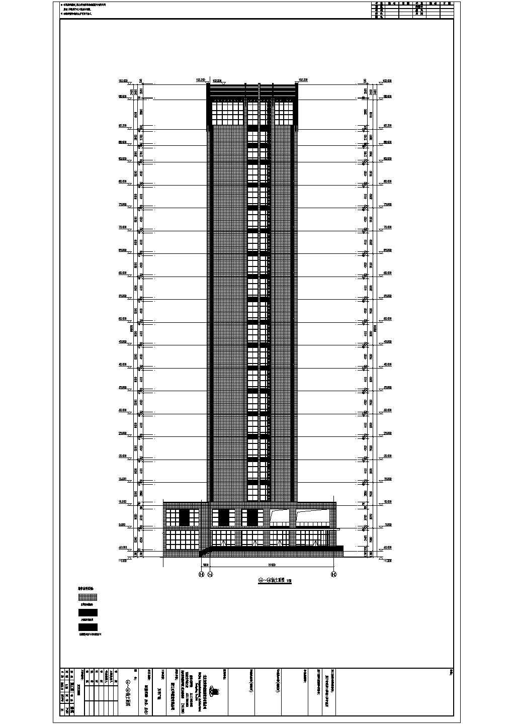 高层SOHO框架剪力墙办公楼结构施工图