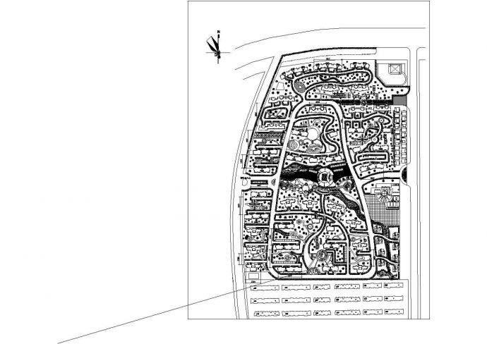 某居住区规划设计方案（总平面图）_图1