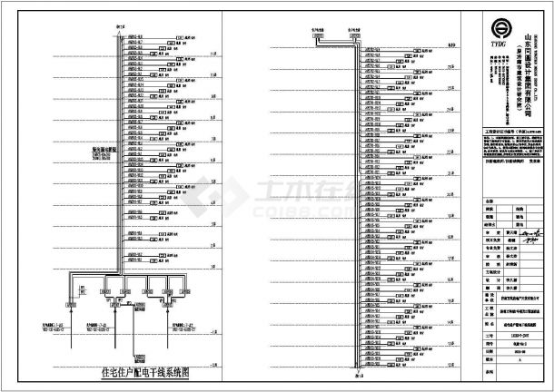 【山东】某商业住宅楼电气全套施工图纸-图二