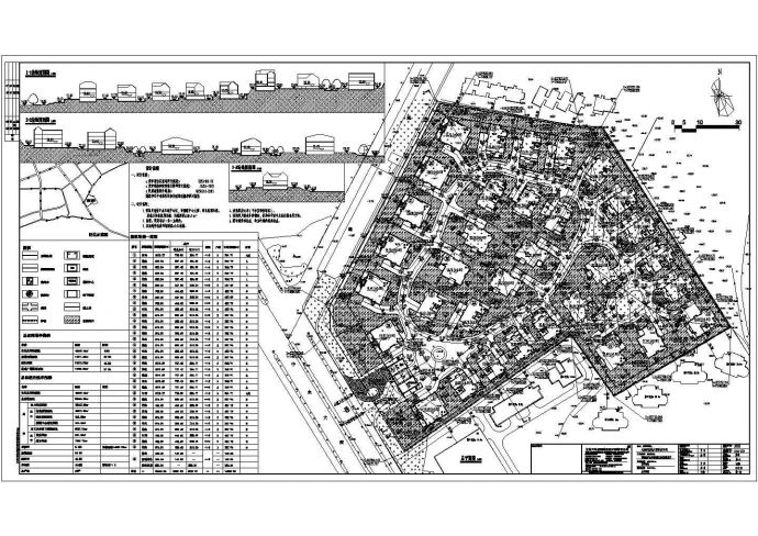 独栋别墅区修建性详细规划设计总平面布置图_图1