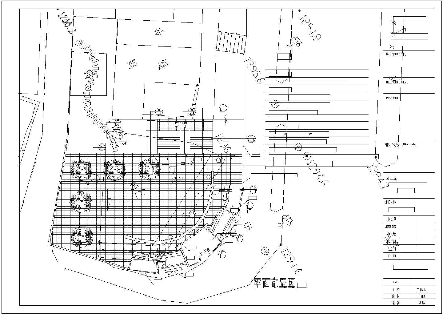 某十字路口和商业街入口广场景观工程施工图