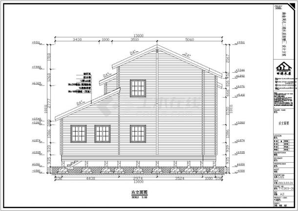 海南两层框架结构别墅全套施工图含结构图-图二