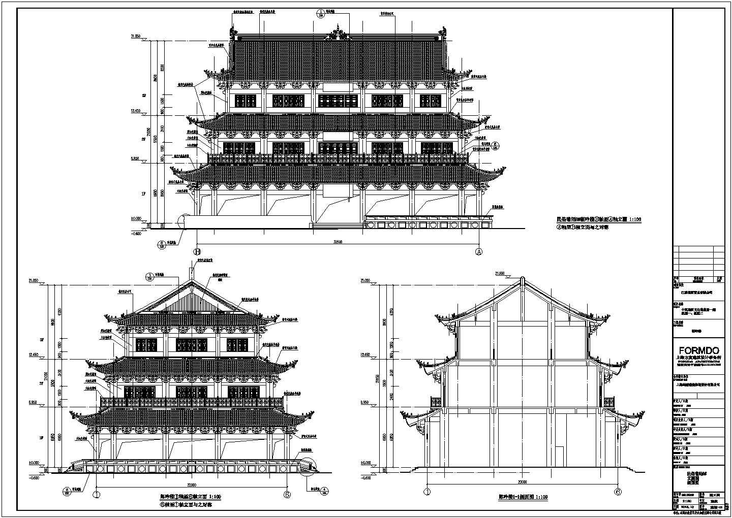 某地3层框架结构博物馆全体结构施工图