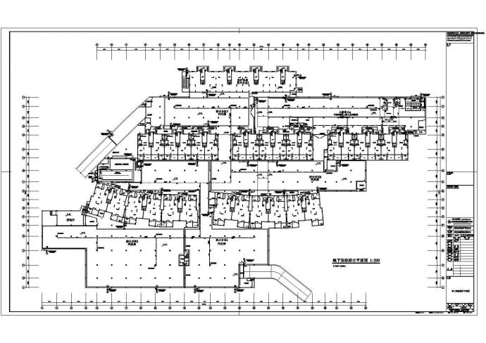 地下一层地库消火栓系统、喷淋系统设计图_图1