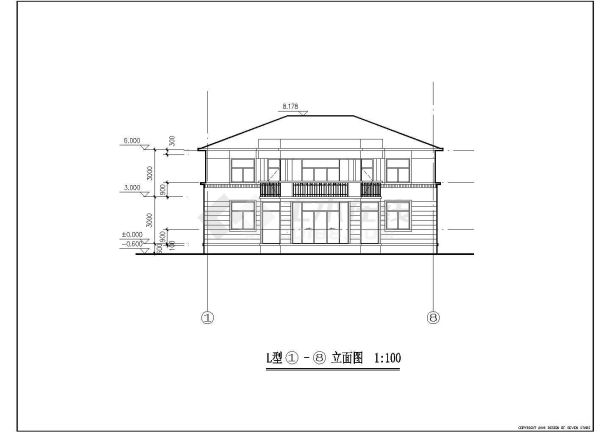 某城市建设农民住宅别墅框架结构建筑施工图-图二