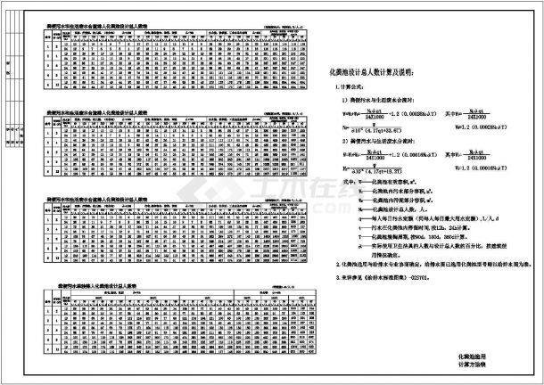 各种类型建筑物的化粪池结构设计图纸-图二