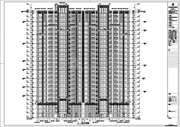 南京24层框剪结构住宅楼全套建筑施工图-图一
