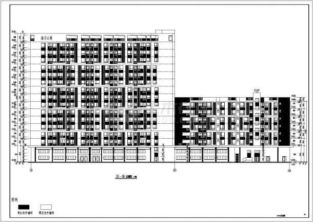 南方某地区15层商业及住宅楼建筑设计方案-图二