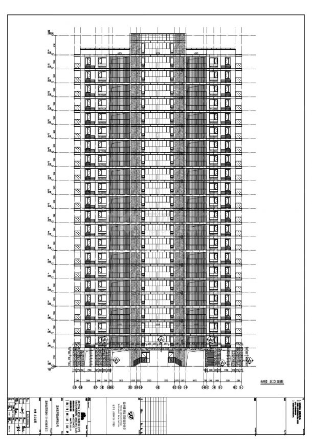 温州远洋高新地块项目8号楼建筑平面CAD图-图二