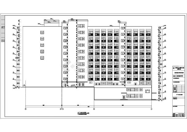 某地区9层学生宿舍楼建筑设计施工图-图二