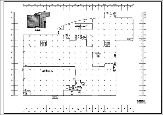 某办公综合大楼空调、防排烟、采暖施工图_图1