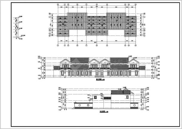 雅园剪力墙中式别墅建筑方案设计图-图二