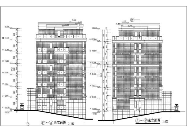 某地7层框架结构住宅全套建筑施工图-图二