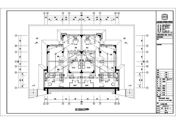 山东某多层框架结构别墅电气设计方案图-图二