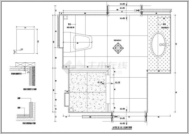 湖州喜来登SPA区A型房室内装修设计图纸-图二