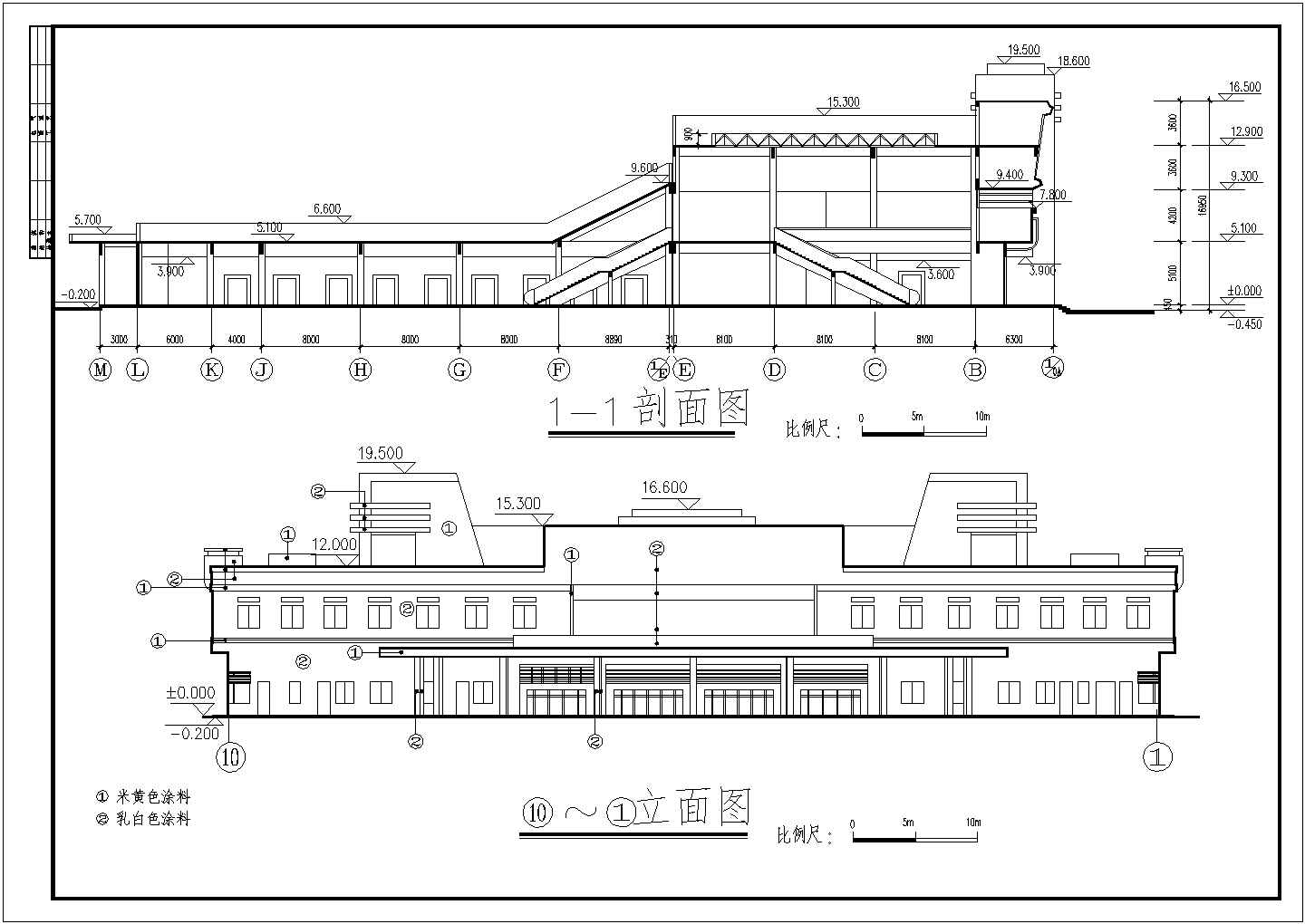 某地二层框架结构长途汽车客运站建筑设计方案