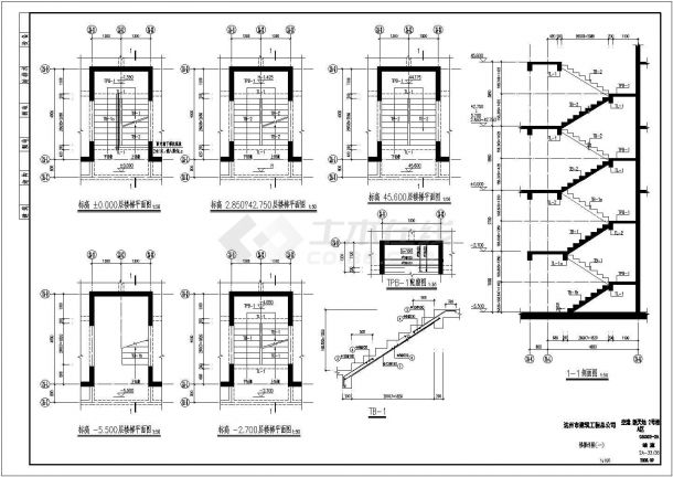 某地17层框架剪力墙结构住宅结构施工图-图一