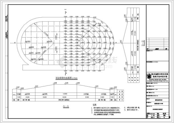 某学校400米运动场建筑设计施工图-图二