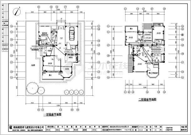 湘台科技园二层别墅电气设计施工图-图二