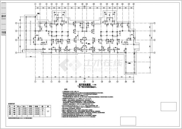 江苏省某18层带阁楼层住宅楼结构设计施工图-图二