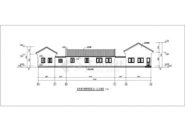 沂河项目部单层管理用房建筑设计方案-图二
