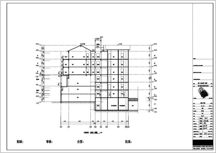 四川省某小区六层住宅楼户型平面图_图1