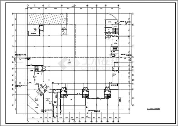 某17层高层商住楼给排水平面图系统图-图二