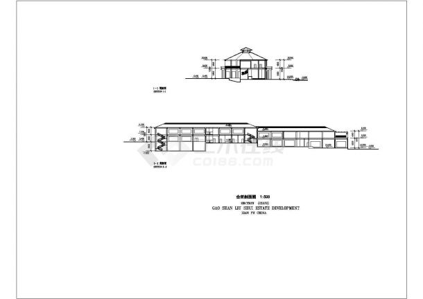 某地二层框架结构会所建筑方案设计图-图二