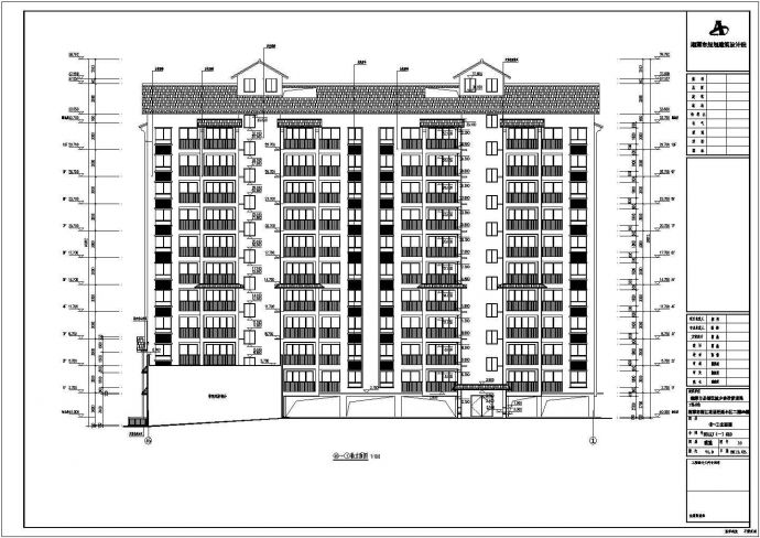 某10层剪力墙结构住宅建筑设计施工图_图1