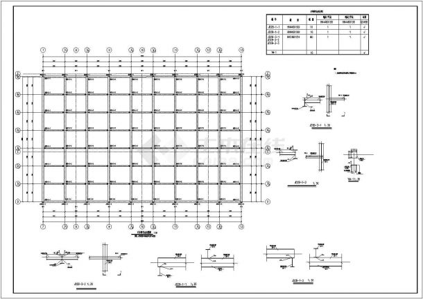  Detailed drawing of steel structure glass daylighting roof structure of a project - Figure 1