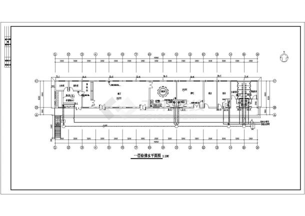 某一层商业综合营业楼电气设计图纸-图二