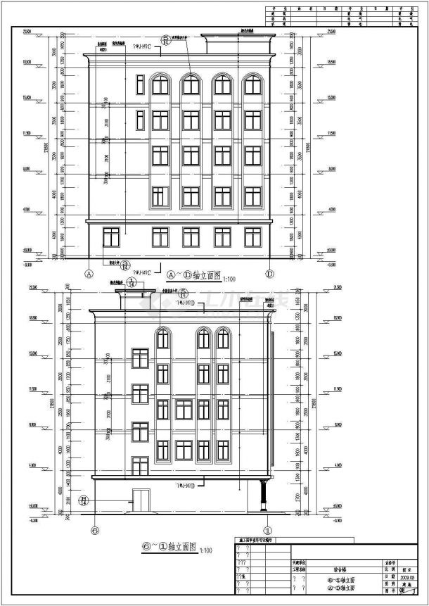某地区10层办公楼建筑设计施工图-图二