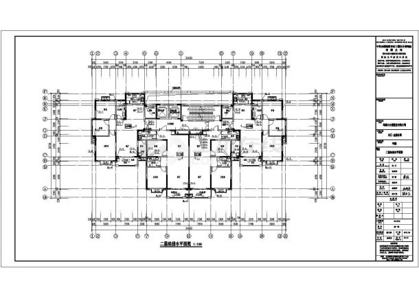 30层纯剪力墙结构住宅楼施工图（含建筑、水暖电）-图二