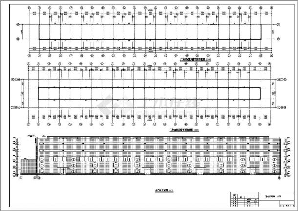某地大跨度钢结构车间结构施工图（含建筑设计）-图二