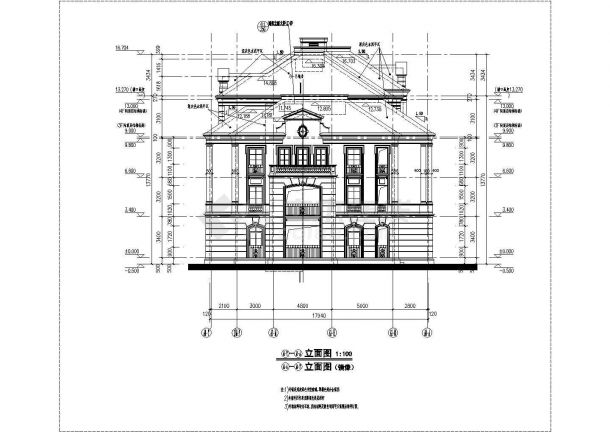 海尔绿城某四层住宅楼建筑设计方案-图一