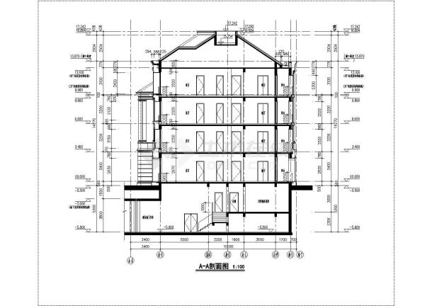 海尔绿城某四层住宅楼建筑设计方案-图二