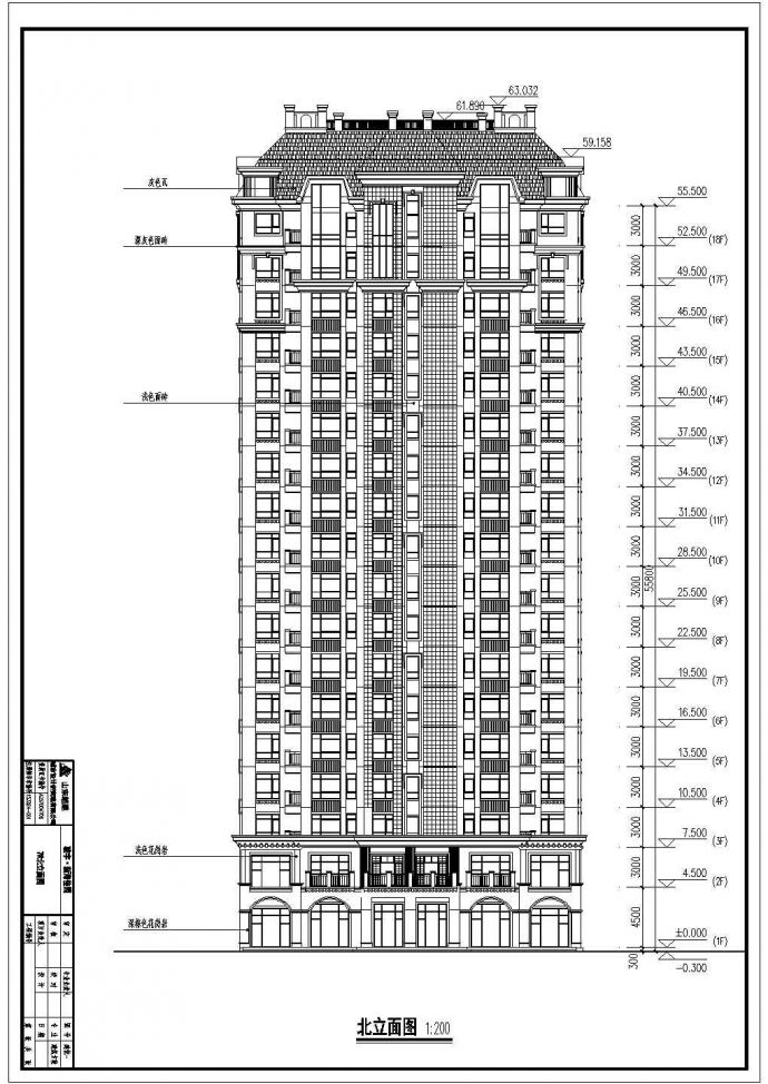 烟台某小区高层住宅建筑方案设计图纸_图1