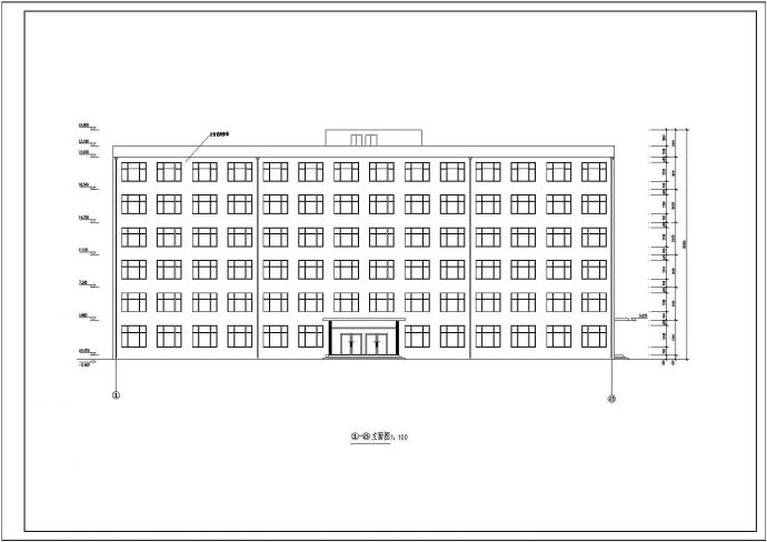 西安新世纪集团办公楼建筑设计施工图纸_图1