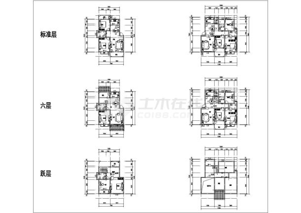 上百种户型平面图（包括多种经典多层户型）-图一