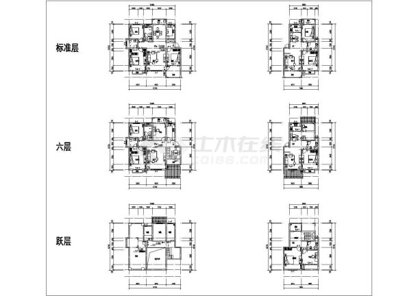 上百种户型平面图（包括多种经典多层户型）-图二