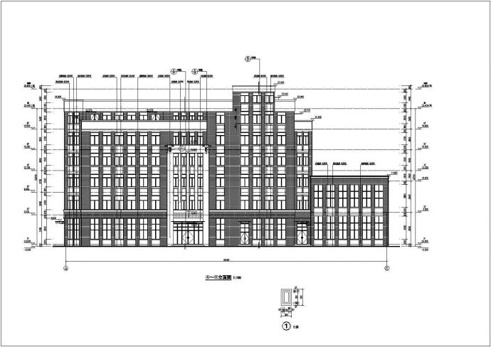 某地完全小学六层综合楼建筑设计施工图_图1